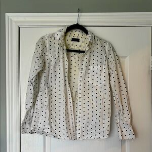 GAP Women’s Polka Dot Button Down Shirt